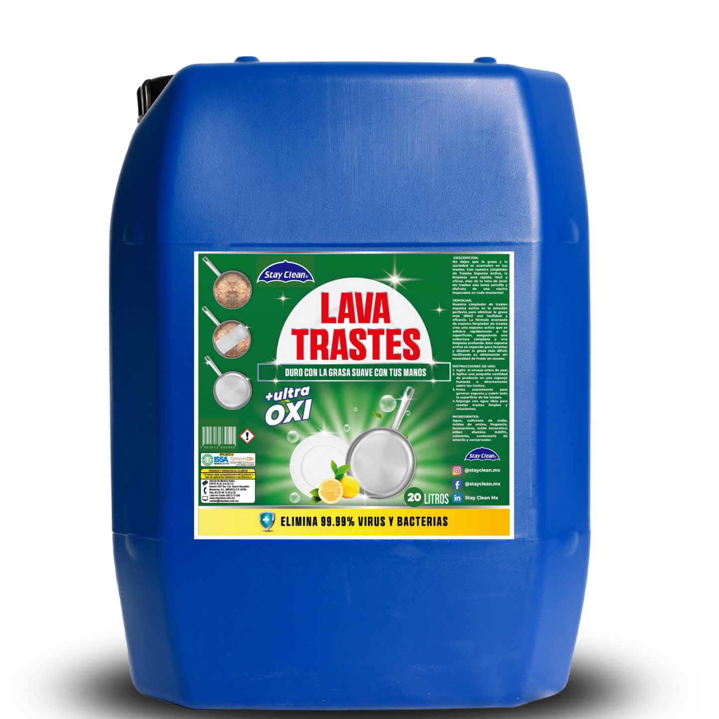 Jabón Lavatrastes Liquido Espuma Activa