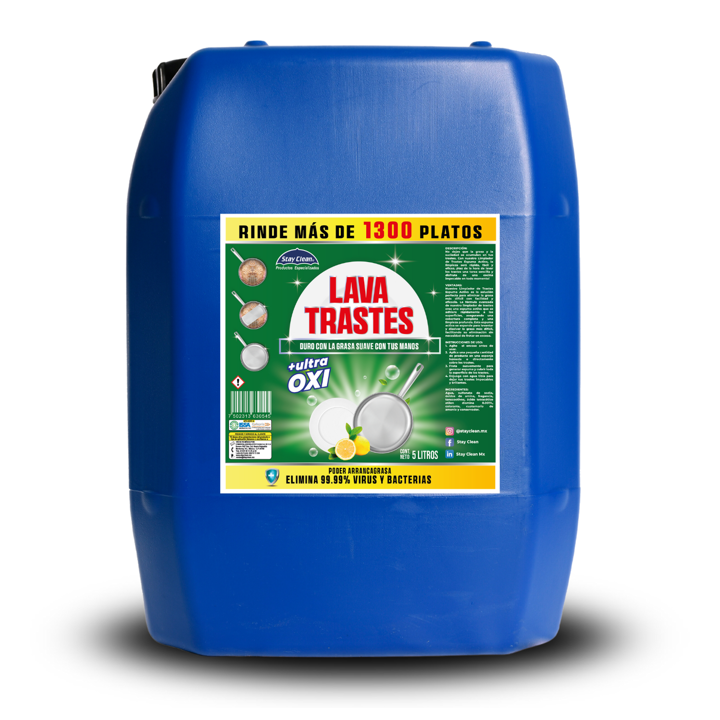 Jabón Lavatrastes Liquido Espuma Activa