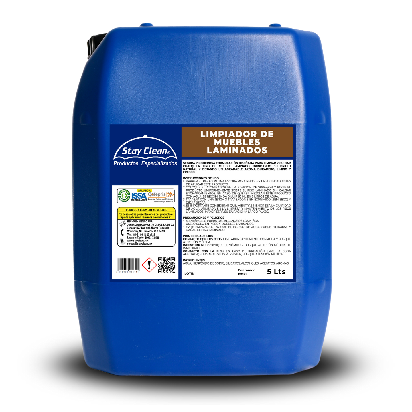 Limpiador para pisos y muebles laminados