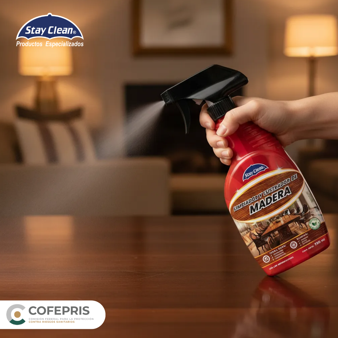 Limpiador y abrillantador para Madera
