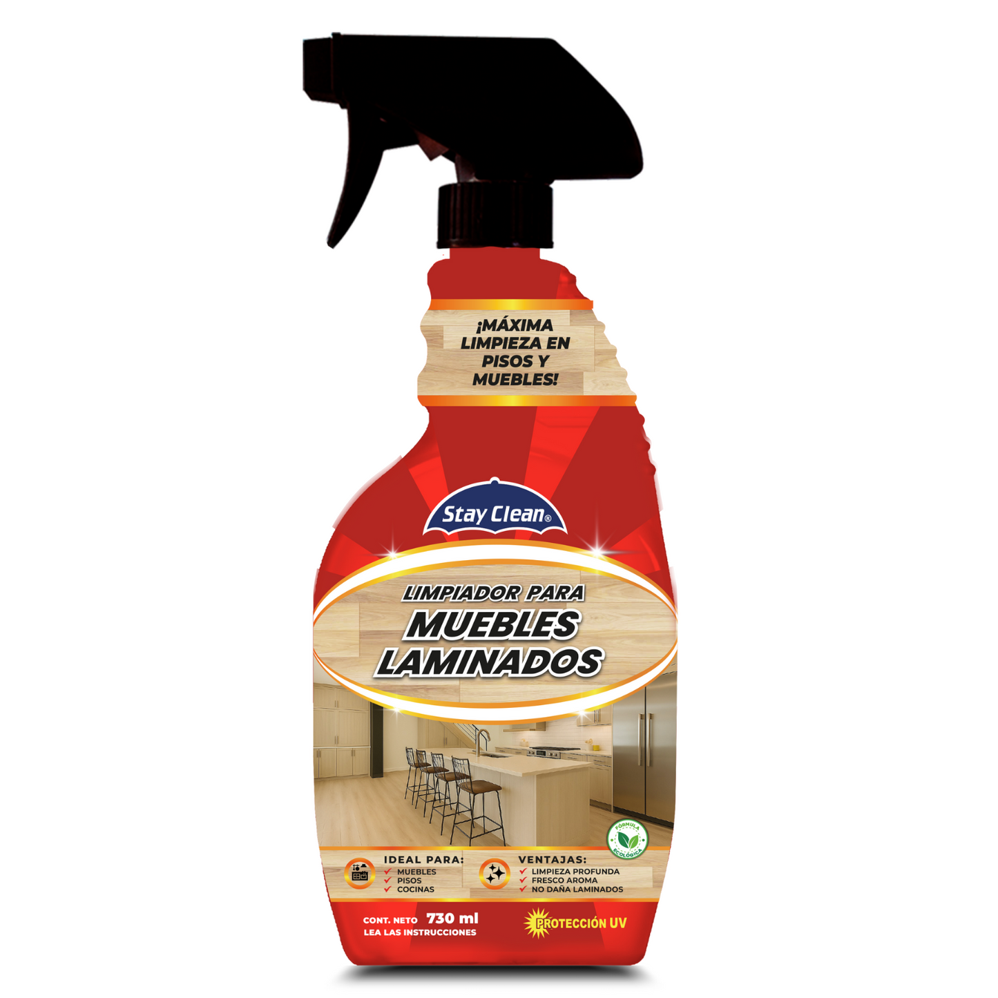 Limpiador para pisos y muebles laminados