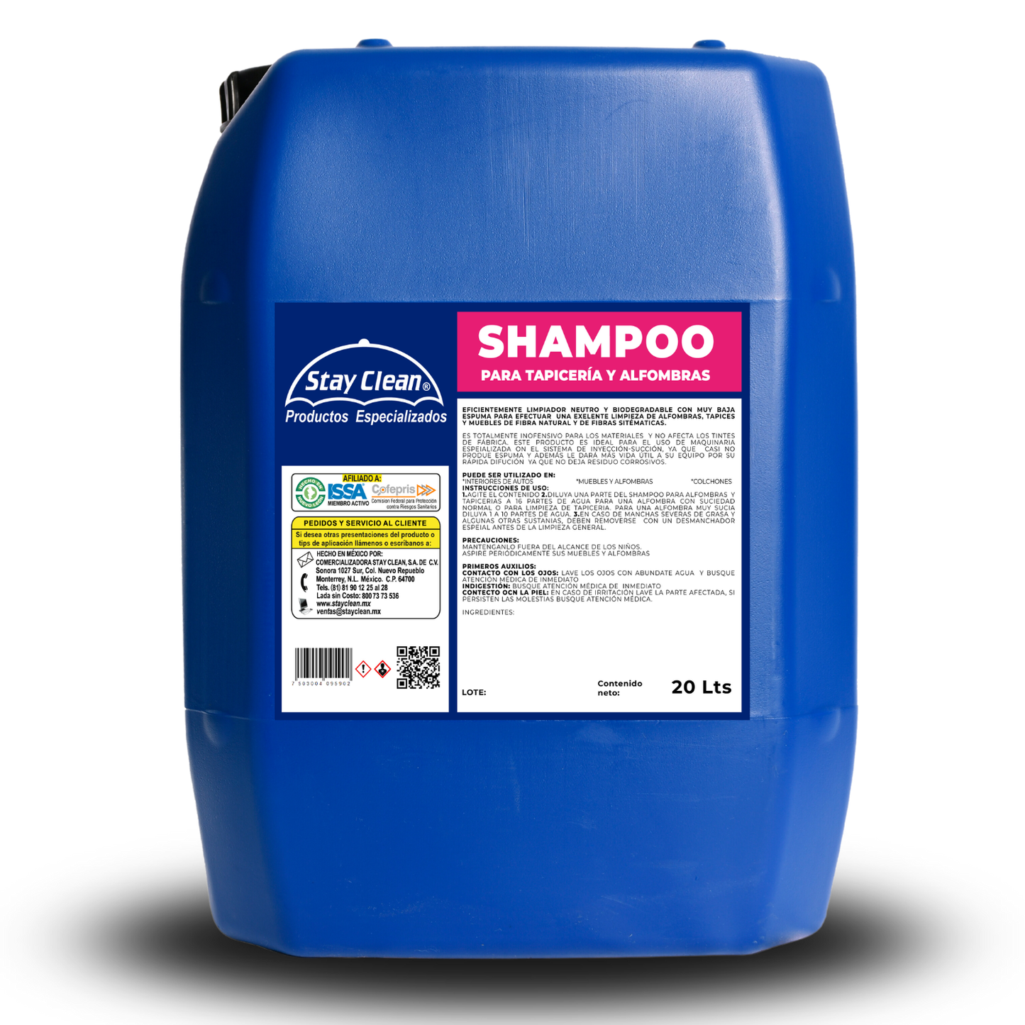 Shampoo de Baja Espuma Para Tapicería y Alfombras