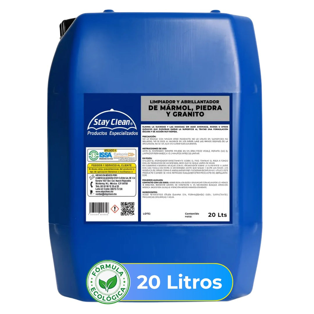Marble, stone and granite cleaner and polish