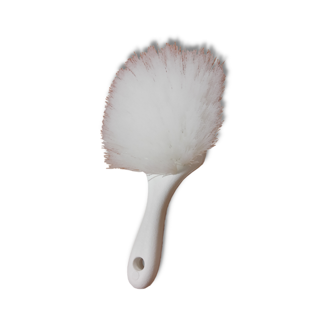 PLASTIC BRUSH WITH LONG BRISTLES TOLERANT TO HIGH TEMPERATURES