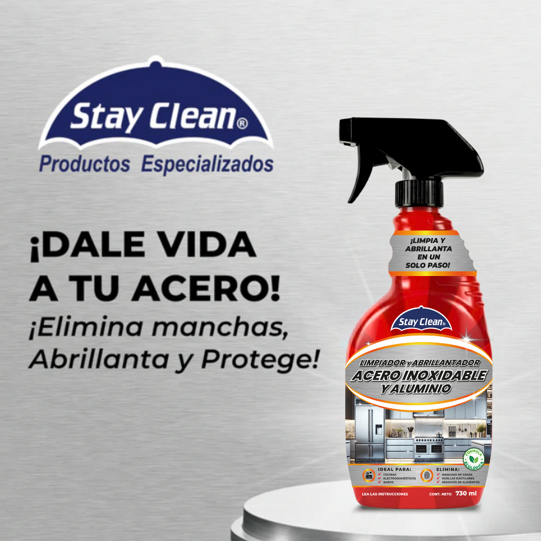 Limpiador y Abrillantador para Acero Inoxidable y Aluminio