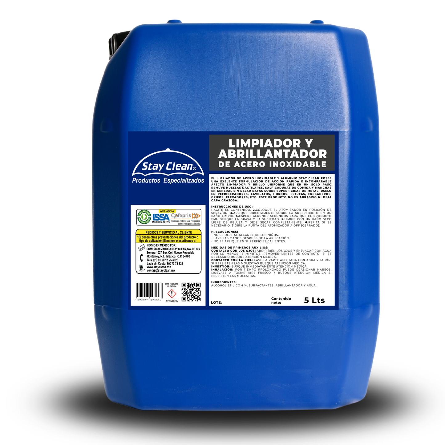 Cleaner and polish for stainless steel and aluminum