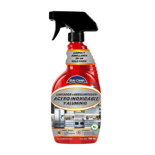 Cleaner and polish for stainless steel and aluminum