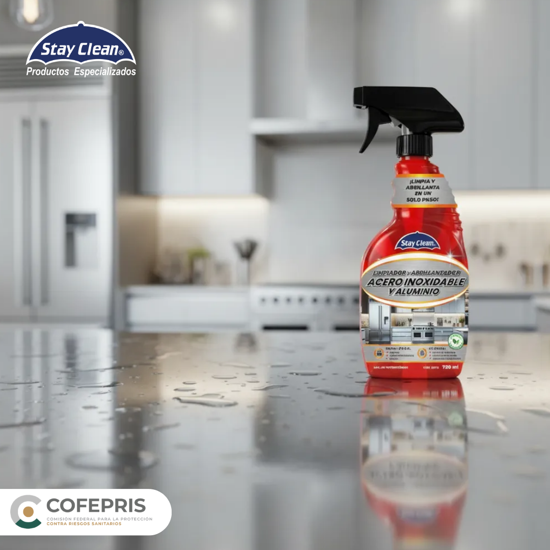 Limpiador y Abrillantador para Acero Inoxidable y Aluminio