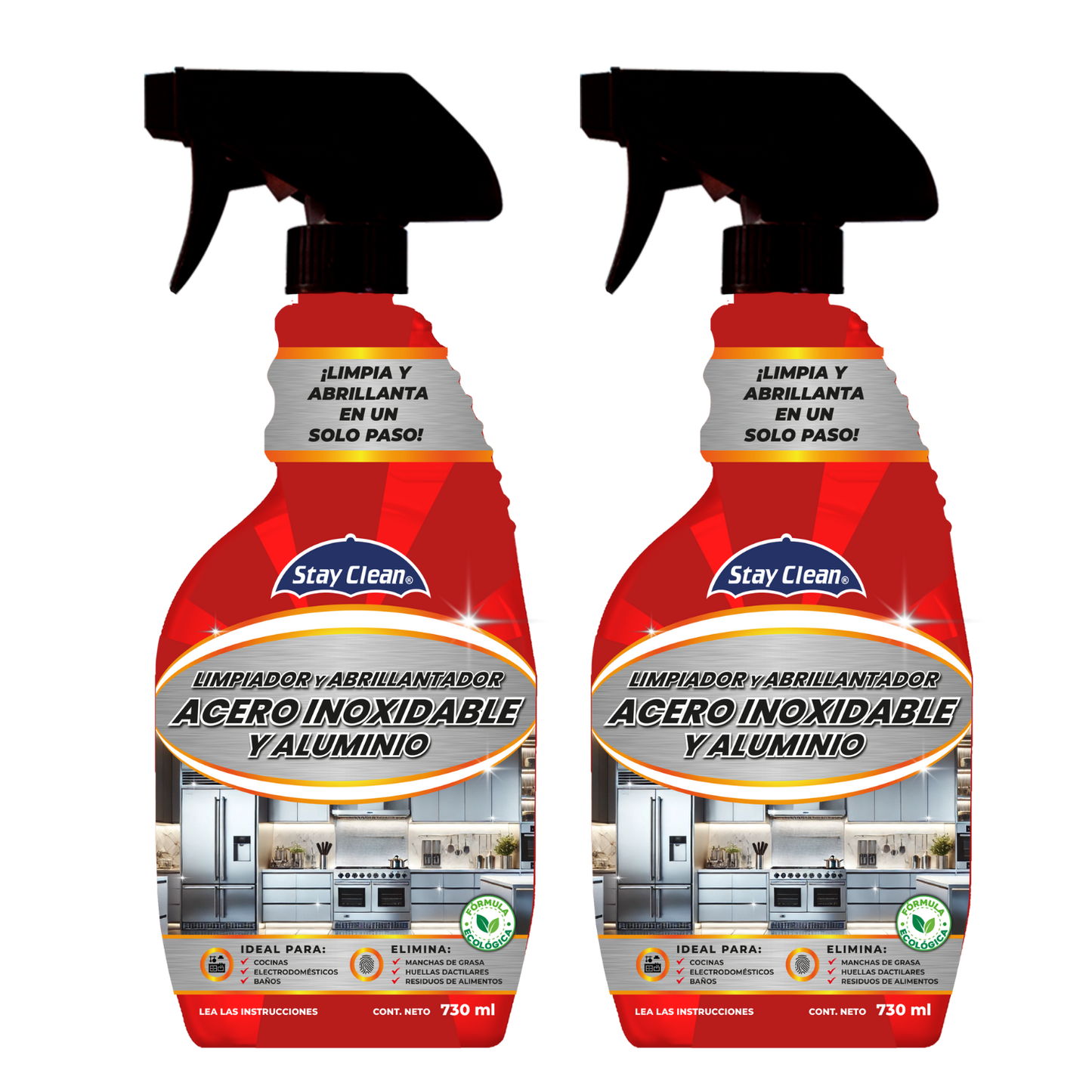 Cleaner and polish for stainless steel and aluminum