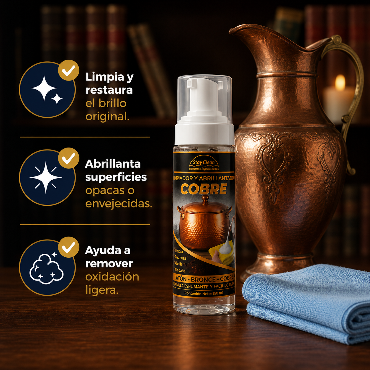 Limpiador y Abrillantador de Cobre