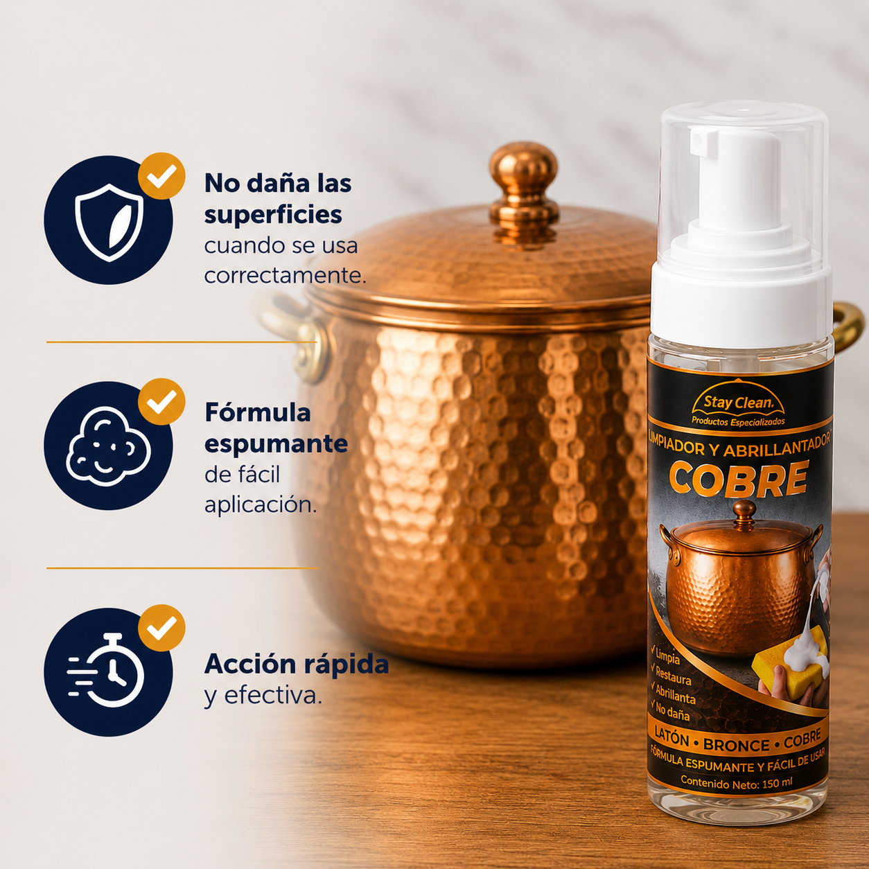 Limpiador y Abrillantador de Cobre