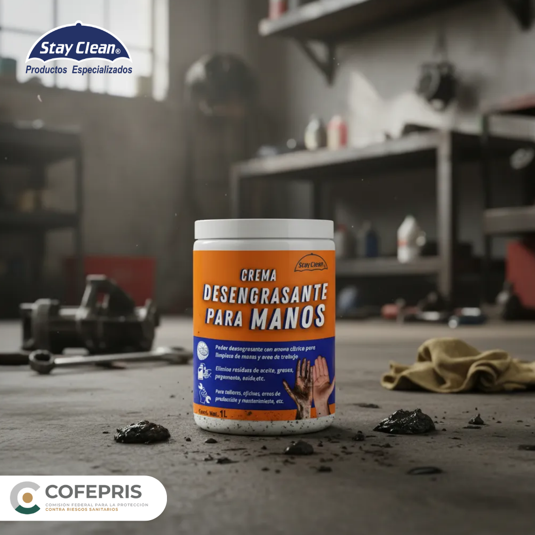 Degreasing hand cream