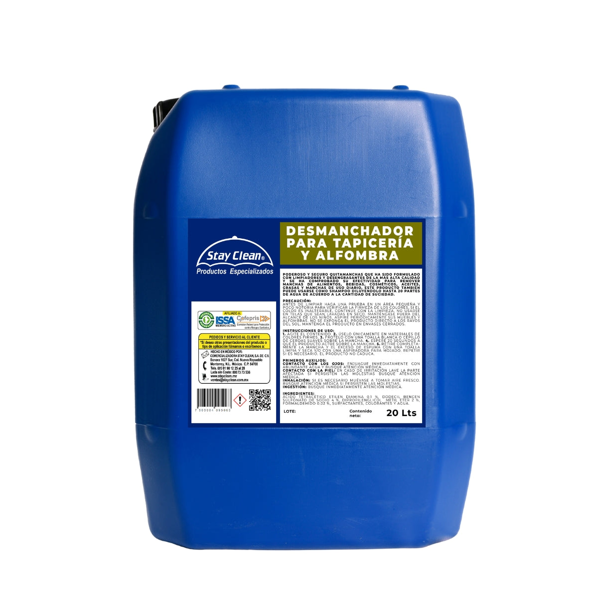 Spot remover for upholstery and carpets