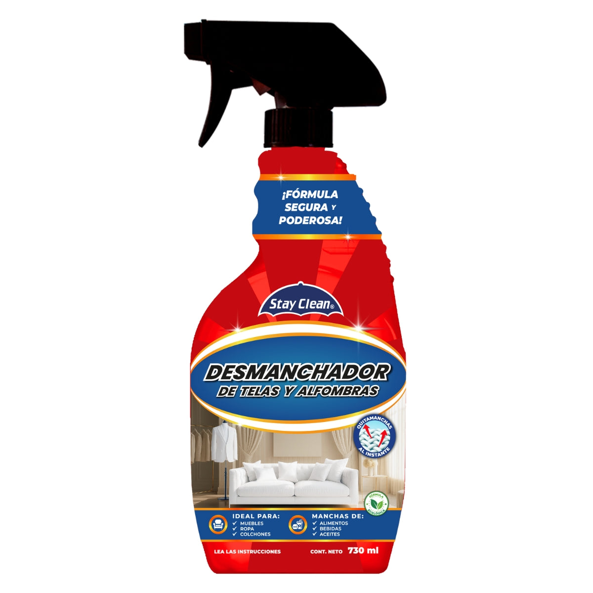 Spot remover for upholstery and carpets