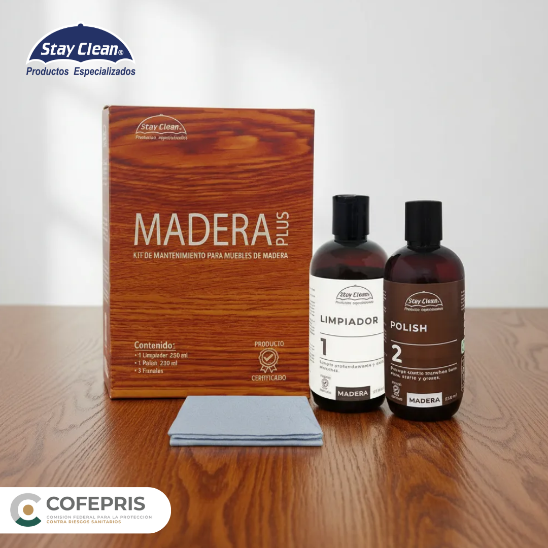 Kit de mantenimiento para muebles de madera