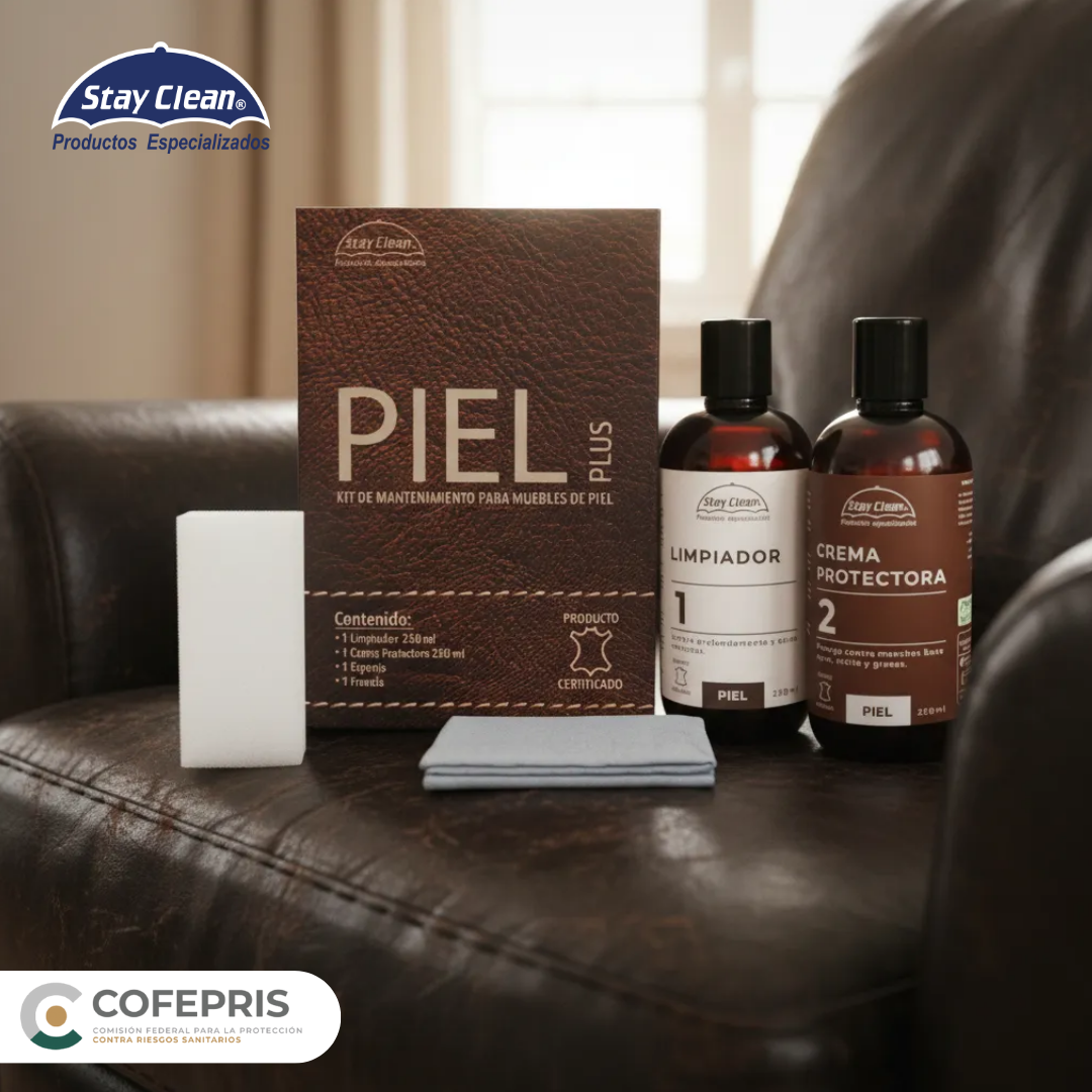 Kit de mantenimiento para muebles de piel