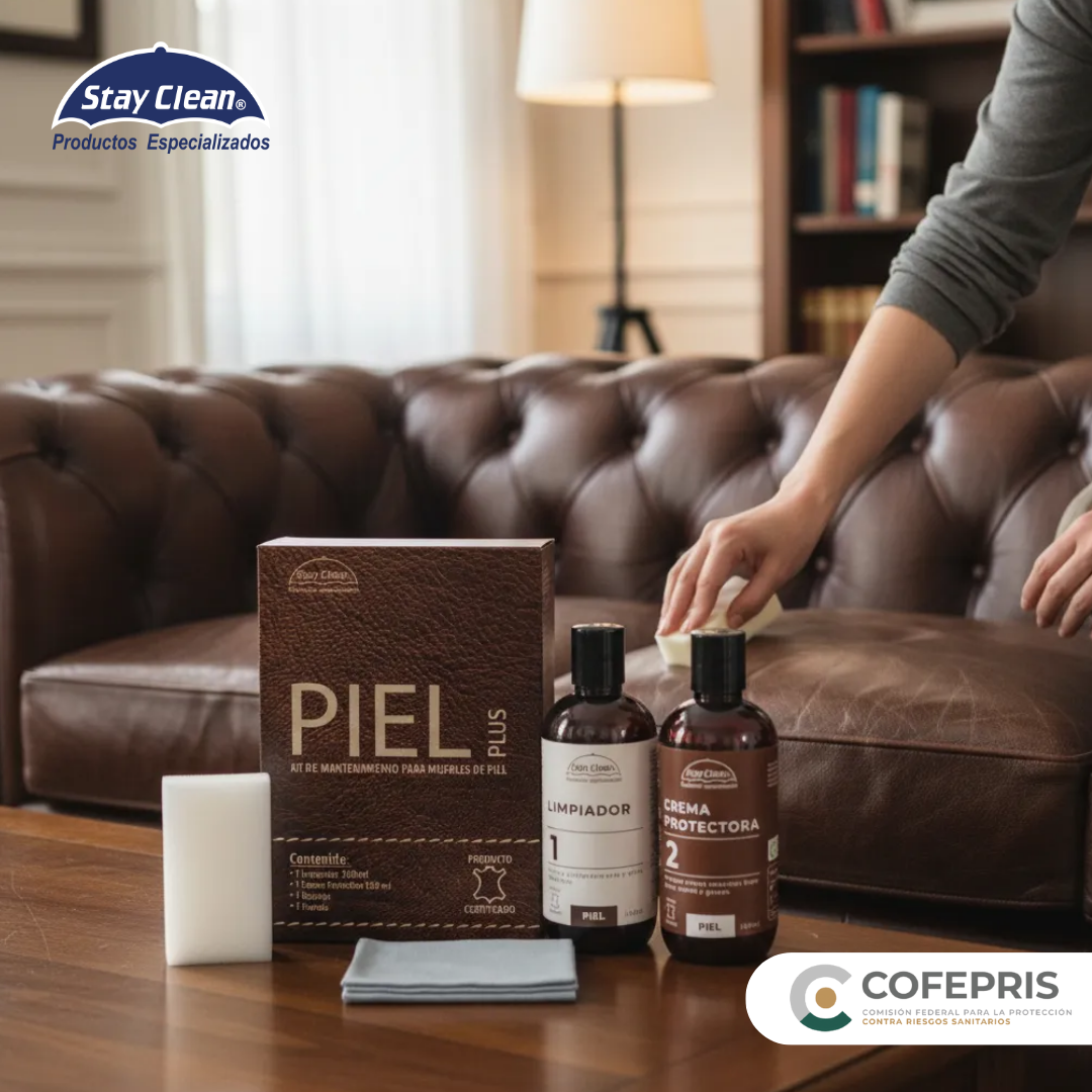 Kit de mantenimiento para muebles de piel