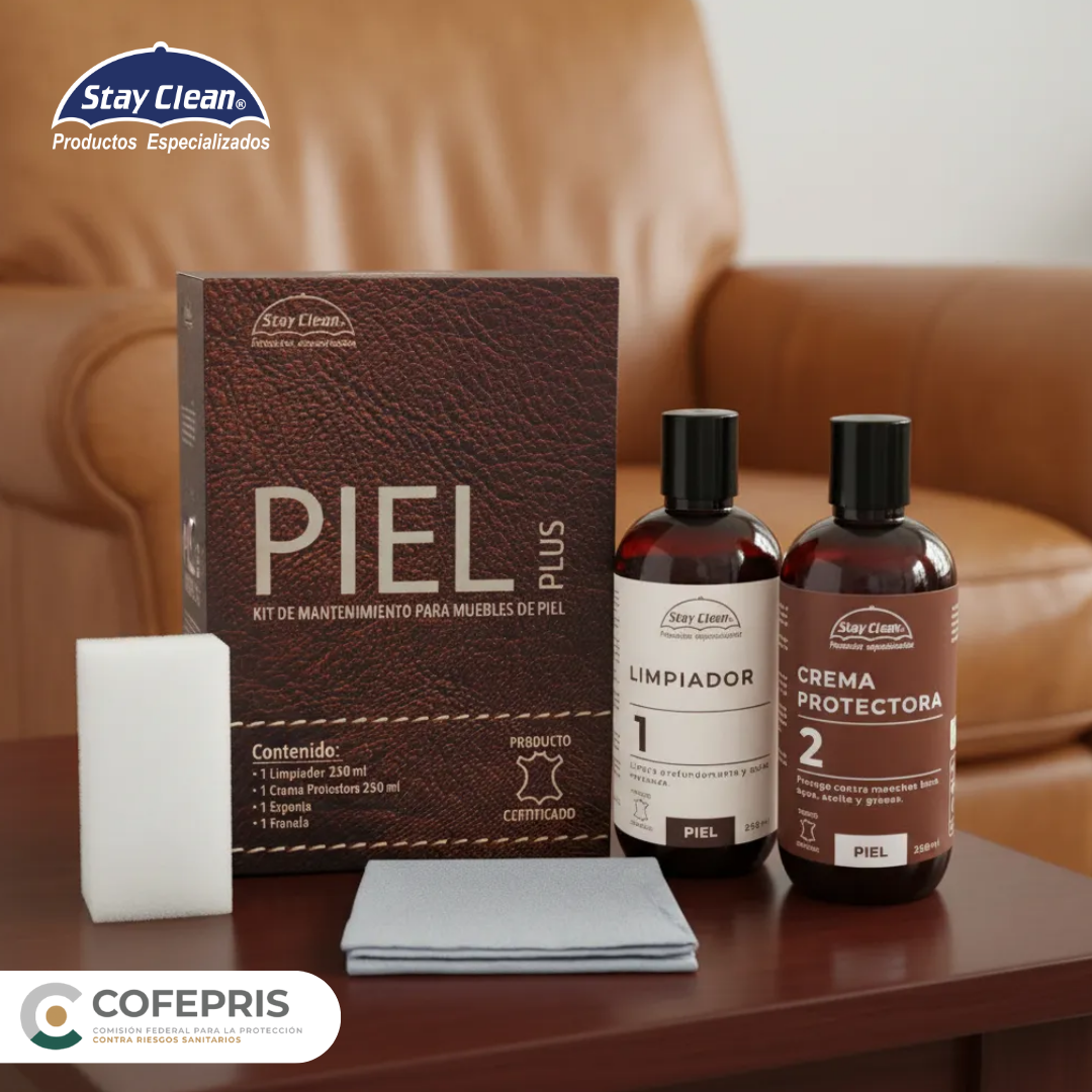 Kit de mantenimiento para muebles de piel