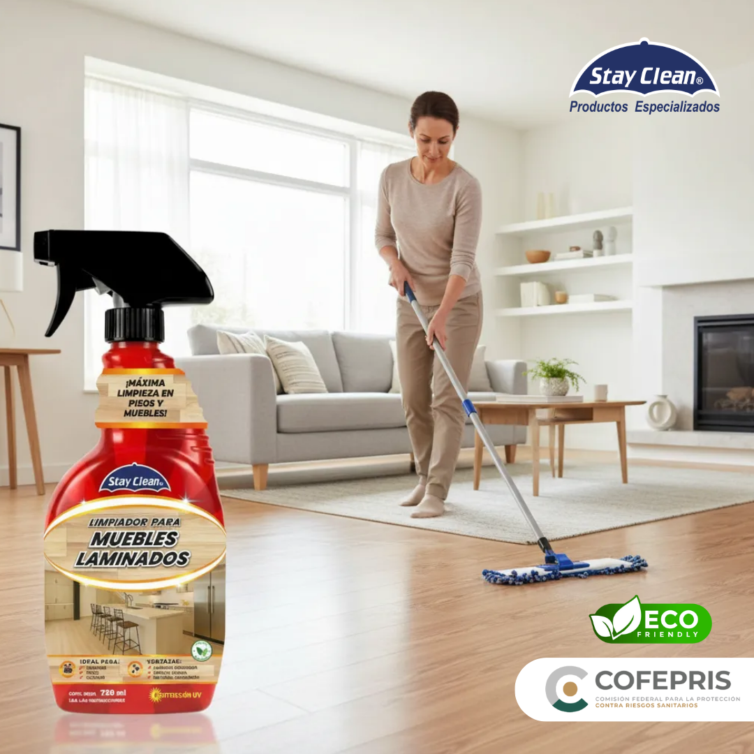 Limpiador para pisos y muebles laminados