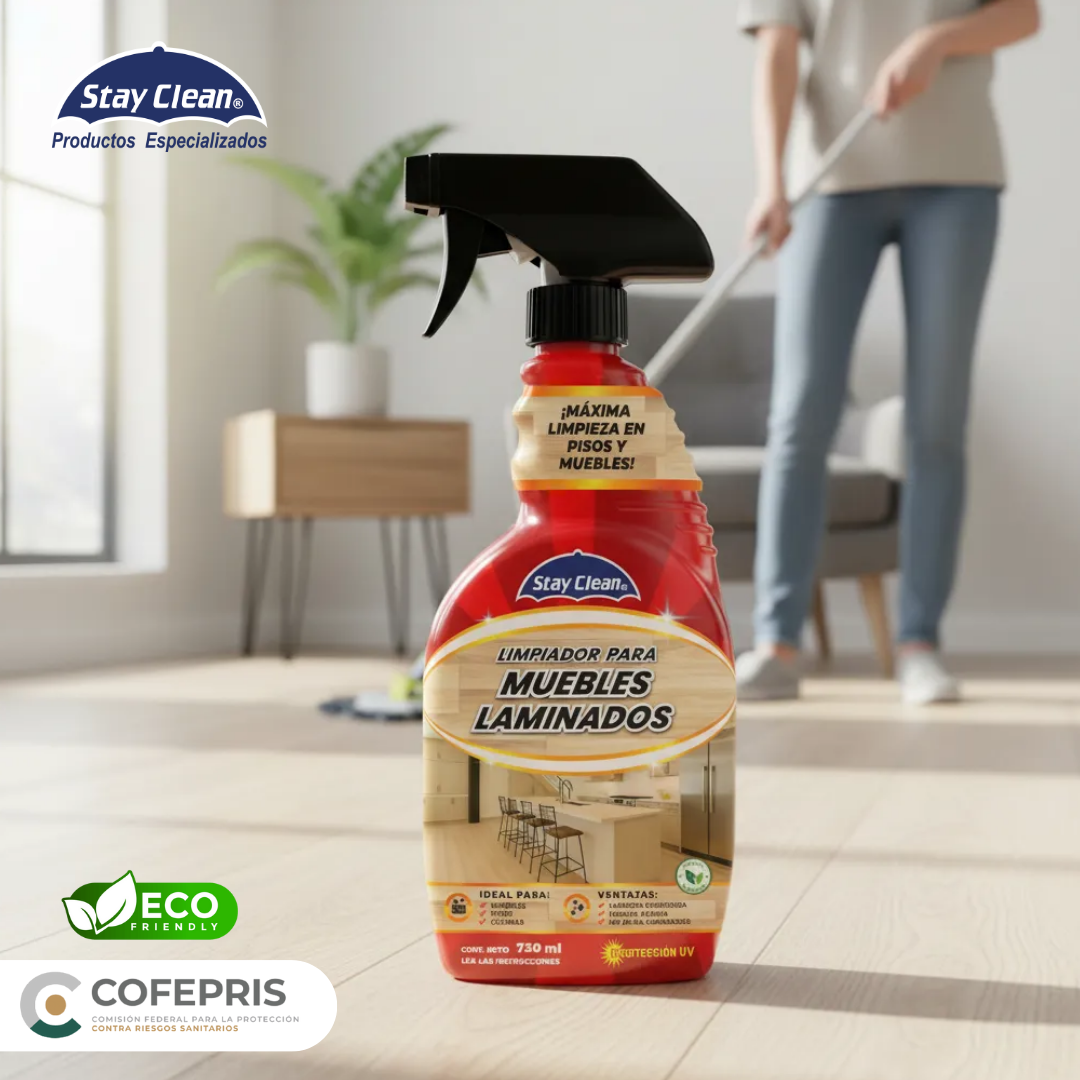 Limpiador para pisos y muebles laminados