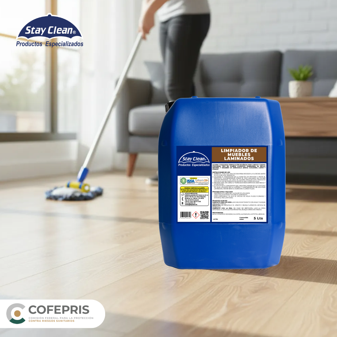Limpiador para pisos y muebles laminados