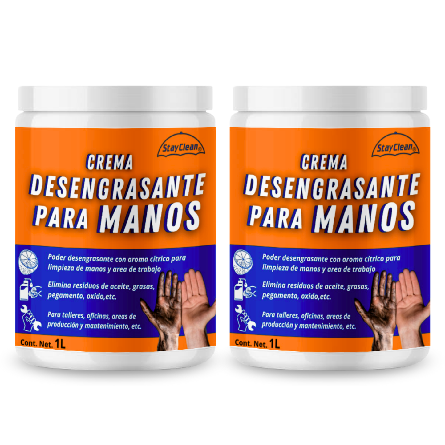 Degreasing hand cream