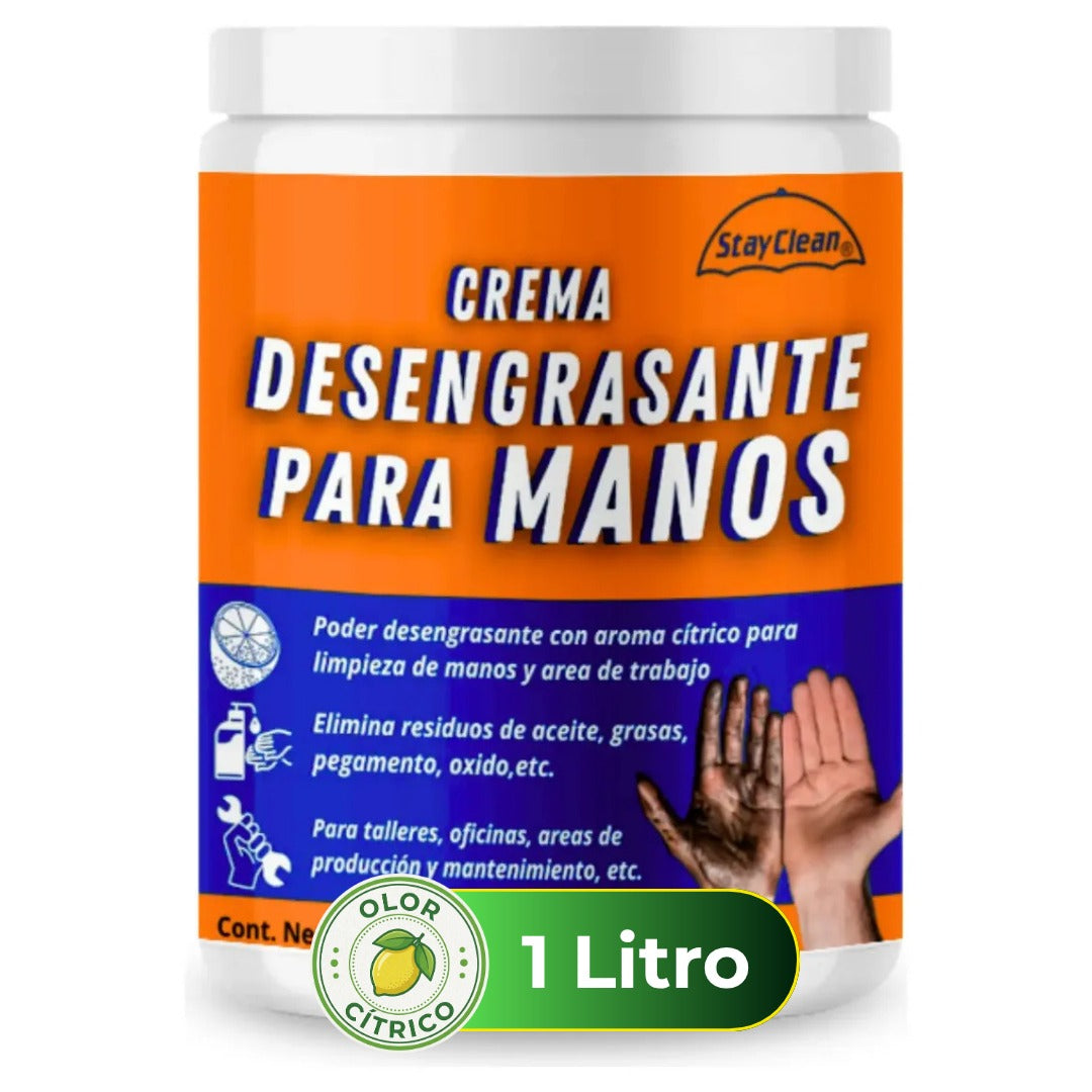 Degreasing hand cream