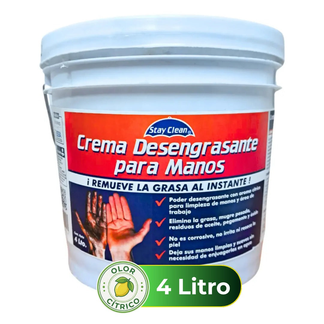 Degreasing hand cream