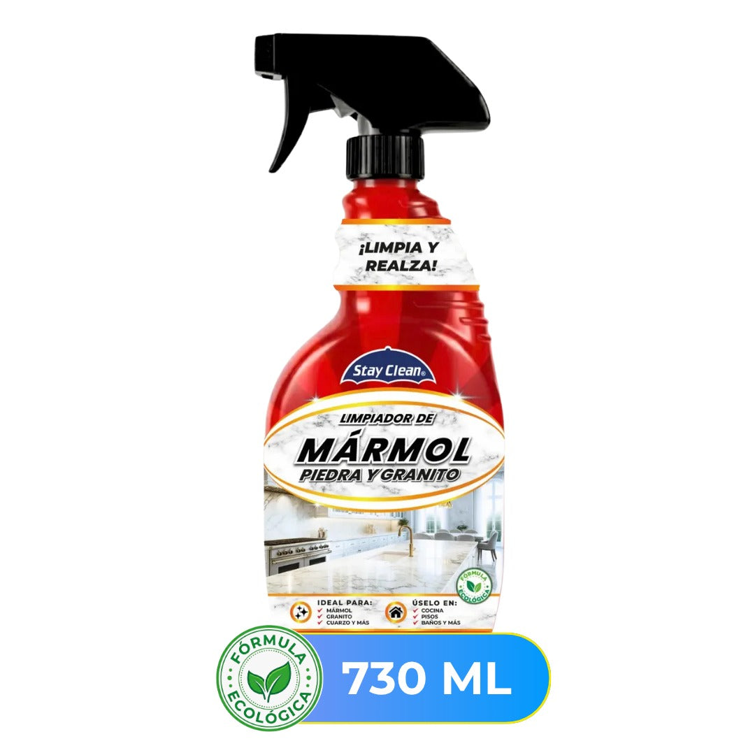 Marble, stone and granite cleaner and polish
