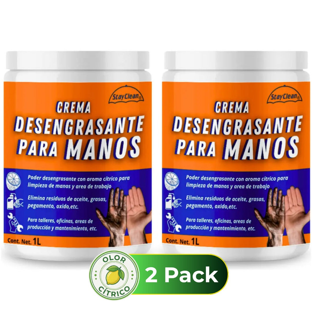 Degreasing hand cream